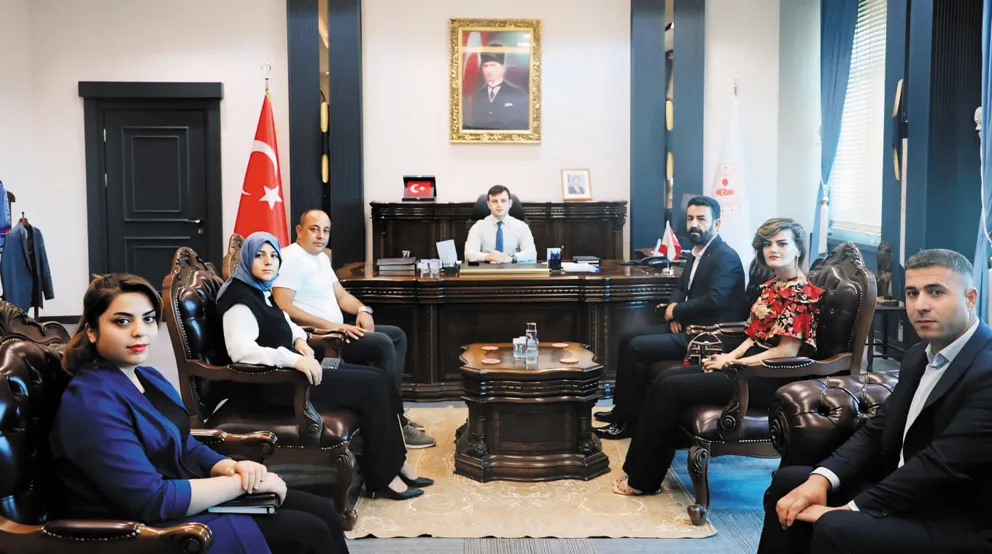 Başkan Aybar ve heyetinden Kaymakam Erdoğan