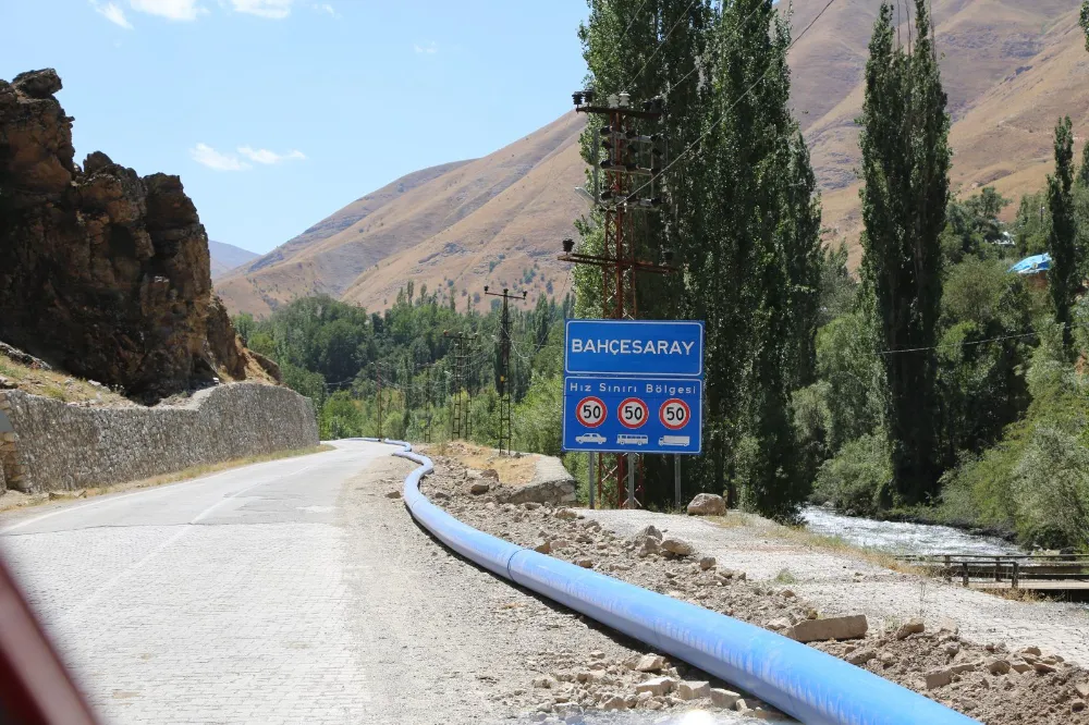 VASKİ’den Bahçesaray ilçesine 12 bin metre içme suyu hattı