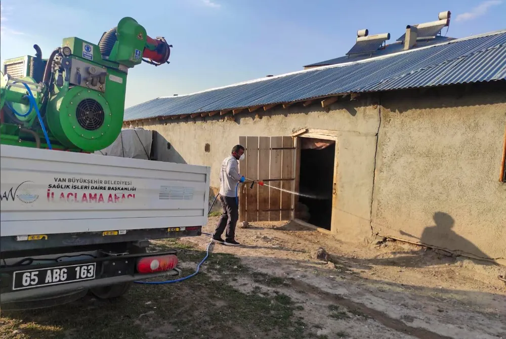 Büyükşehir Belediyesi bit ve pire istilasına uğrayan Saray ve Özalp