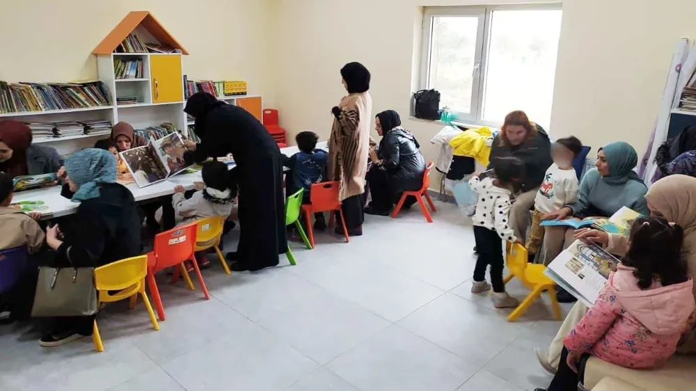 Arıburnu Anaokulu öğrencileri kütüphaneyle tanıştı