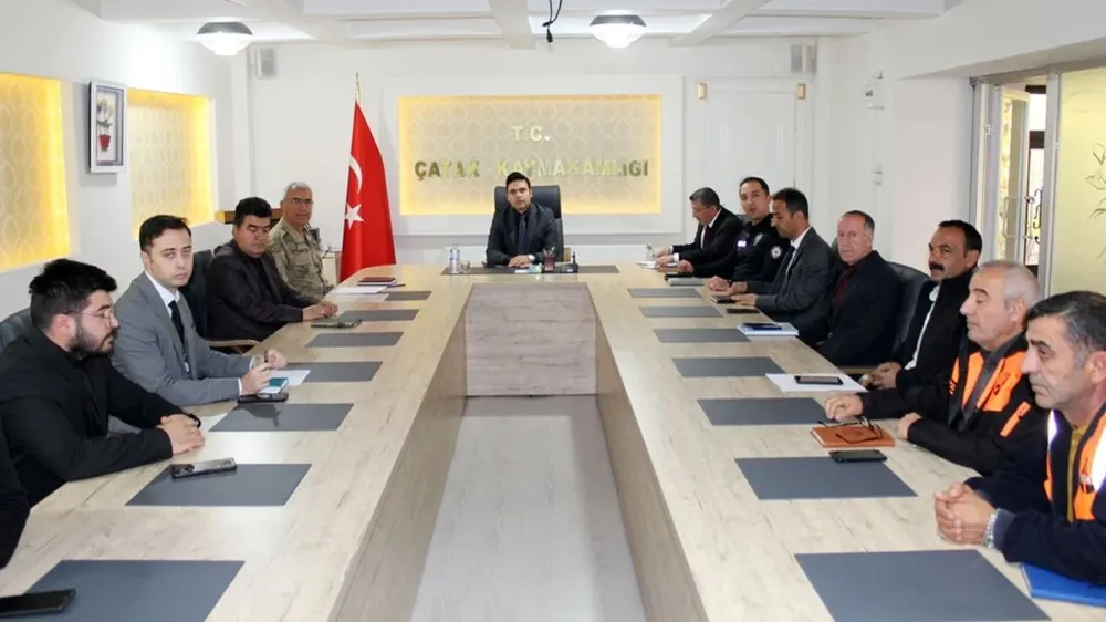 Çatak’ta kış tedbirleri toplantısı yapıldı