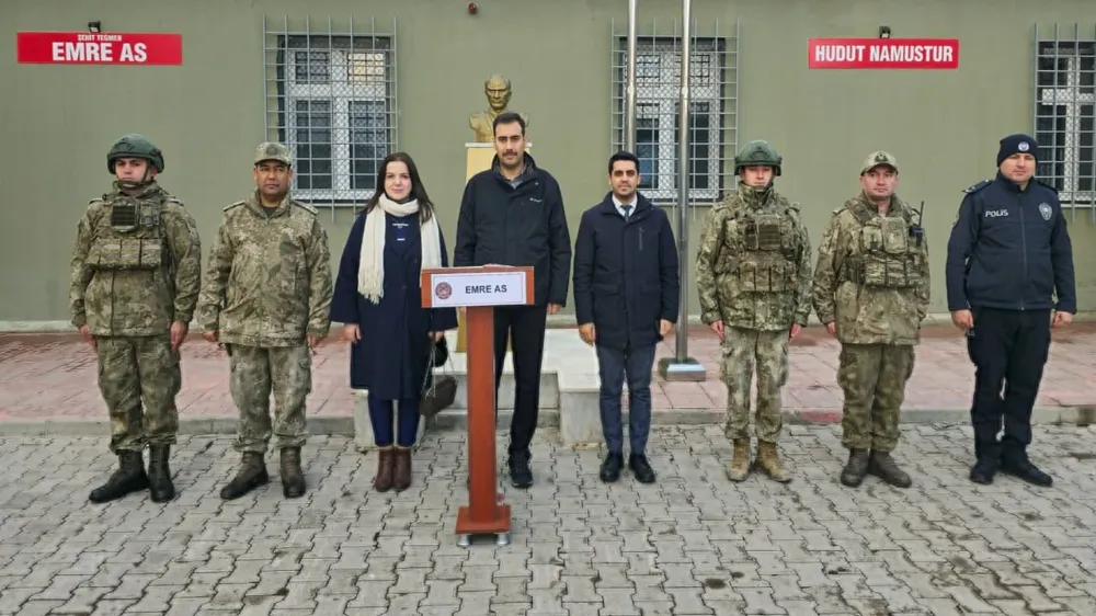 Kaymakam Türkoğlu’ndan hudut karakollarına ziyaret