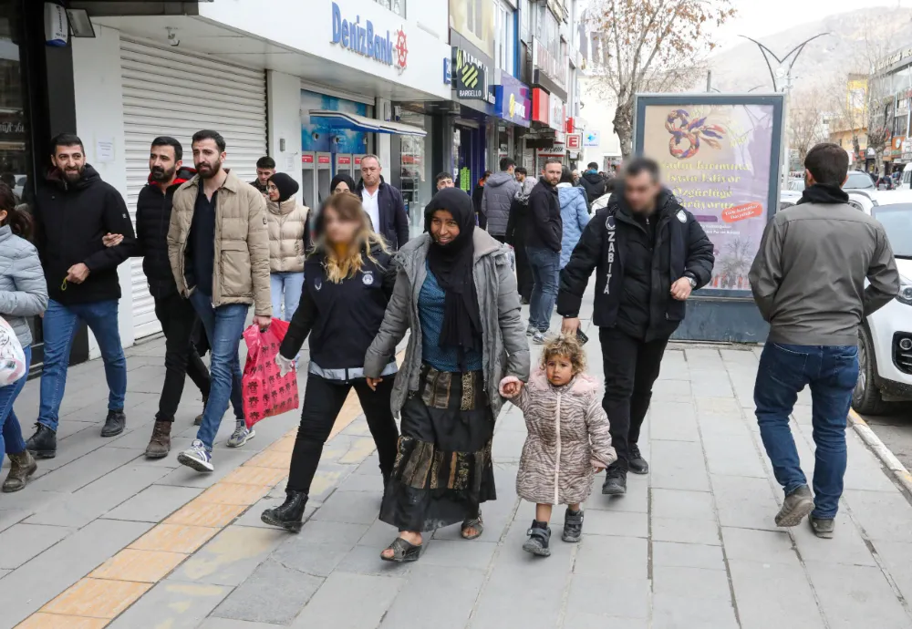 Van zabıtasından dilenci operasyonu...