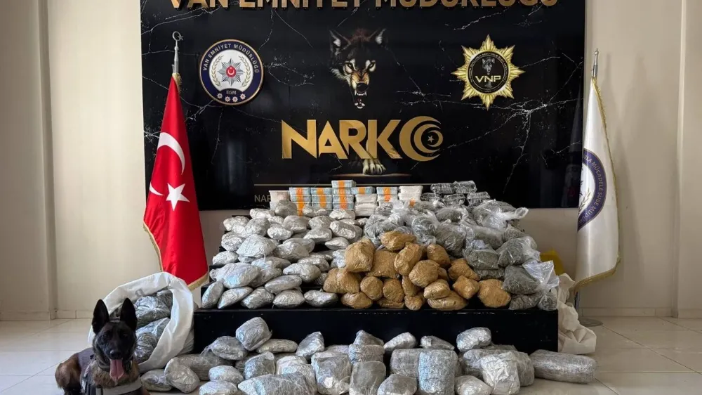 Van’da operasyon! Büyük miktarda madde ele geçirildi