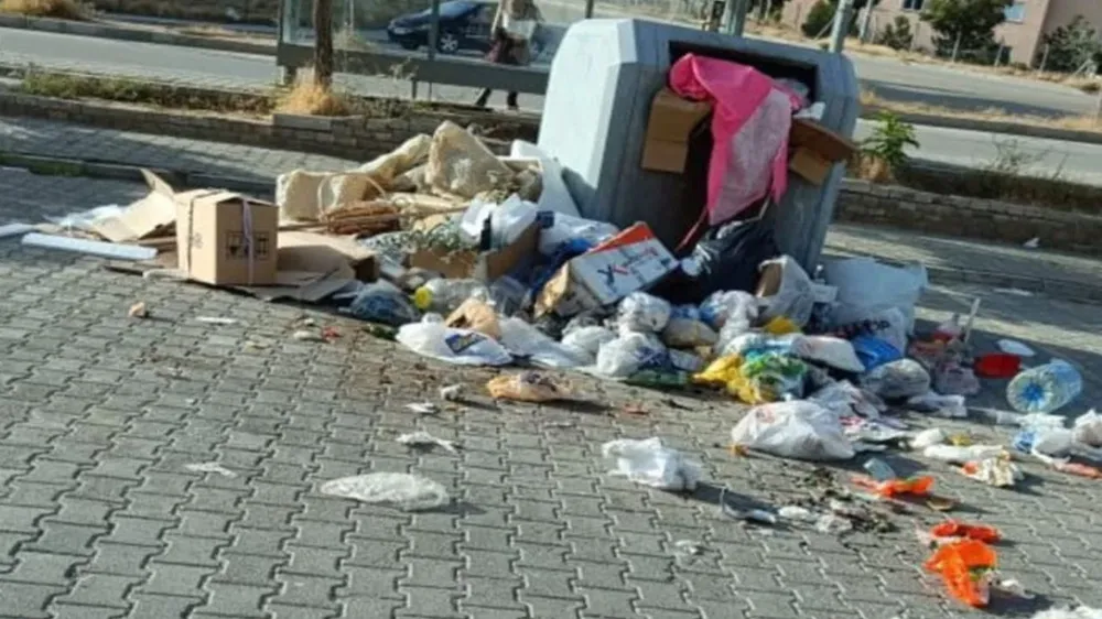 Van’da çöp dağları! 