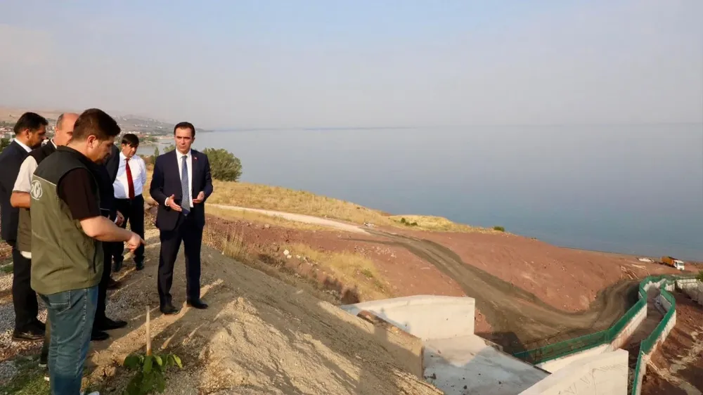 Van Gölü kıyısındaki Cumhurbaşkanlığı Külliyesi’nde çalışmalar sürüyor