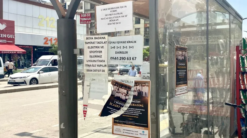 Van’da afiş asanlara cezai işlem uygulanacak